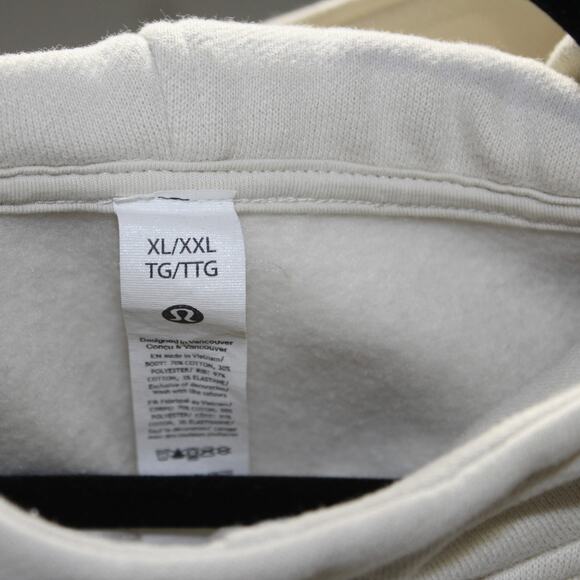 Lululemon Cream Scuba Pull Over Hoodie Size XL/XXL - Picture 4 of 7
